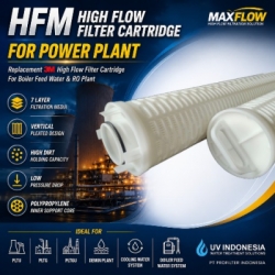HFM High Flow Filter Cartridge untuk Power Plant Replacement 3M  large